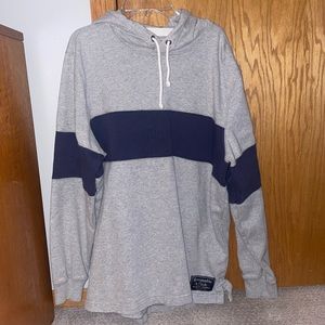 Grey and blue sweatshirt